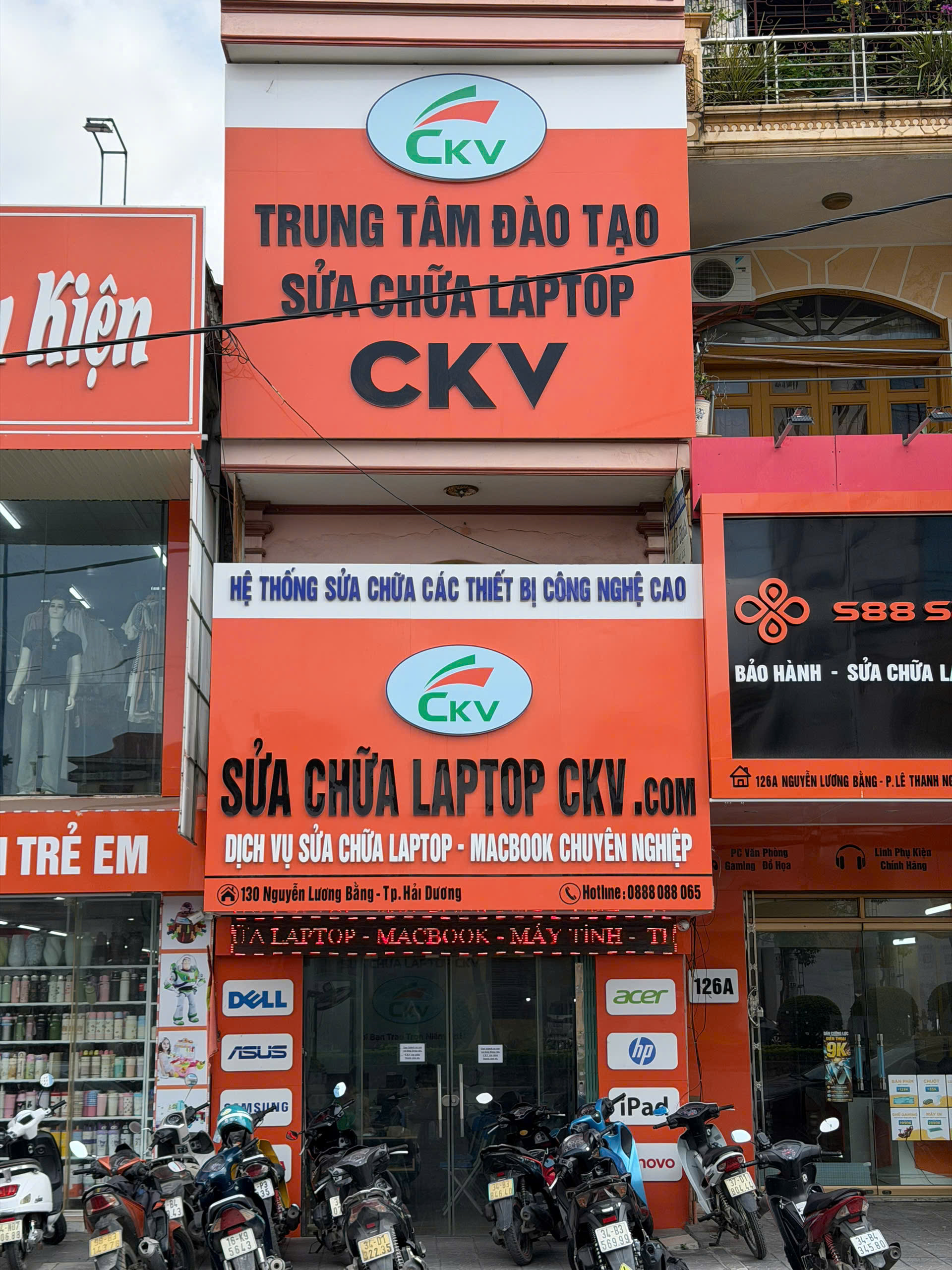 Hệ thống Sửa chữa Laptop CKV có bao nhiêu cơ sở?